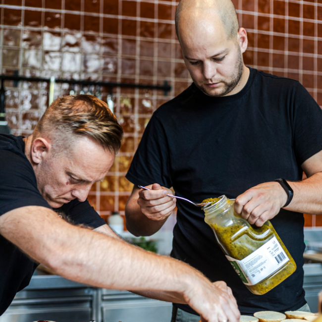 Tekst links, foto rechts