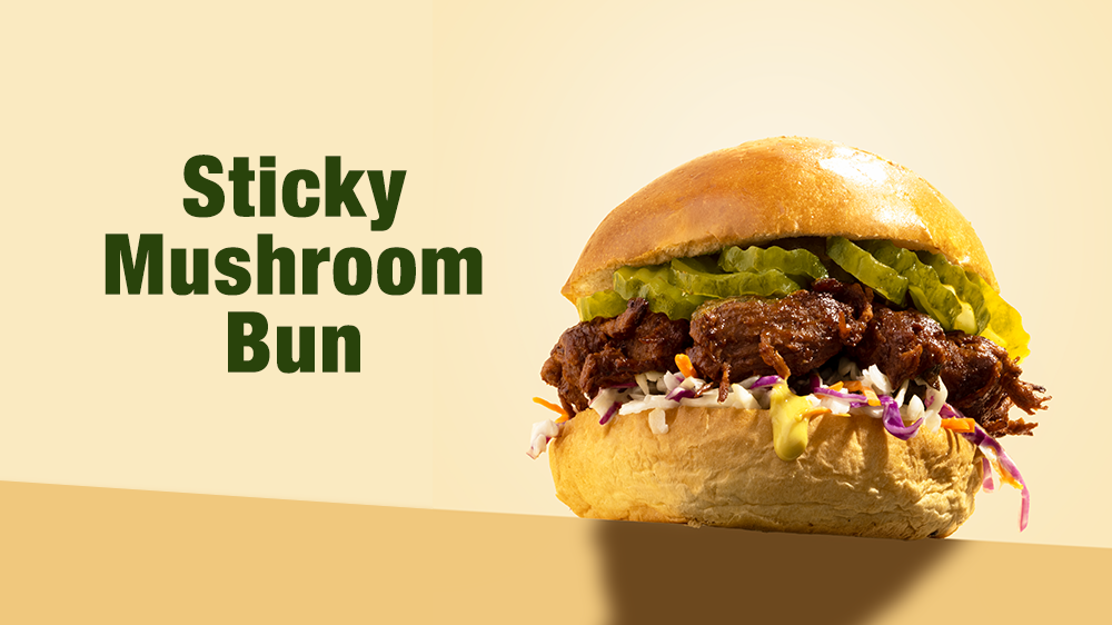 Sticky Mushroom Bun | LA Streetfood