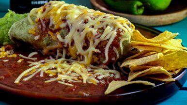 Wet Burrito Tex Mex Carnitas style | LA Streetfood