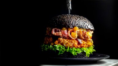 Crunchy Chicken Burger – Tropical Style | LA Streetfood