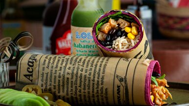 Vegan Tex Mex Burrito &ndash; Buffalo style | LA Streetfood