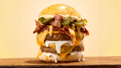 Loaded steakhouse burger | LA Streetfood
