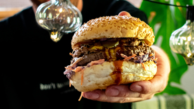 Southern Pork ’n Beef Burger | LA Streetfood