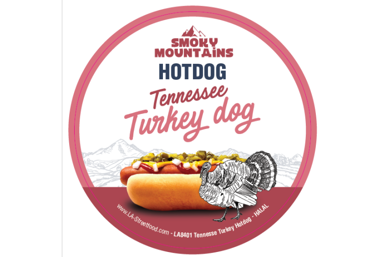 Tennessee Turkey Hotdog 50x100gr