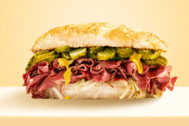 American sub sandwich pastrami dill pickles | LA Streetfood